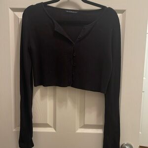 Brandy Melville black cropped cardigan